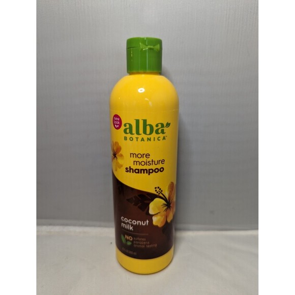 Hawaiian Dry Hair Care Coconut Milk More Moisture Shampoo Alba Botanica 12 oz - Picture 1 of 2